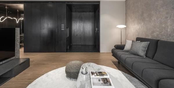 黑白灰木饰面设计大气高级.jpg 黑白灰木饰面设计大气高级.jpg